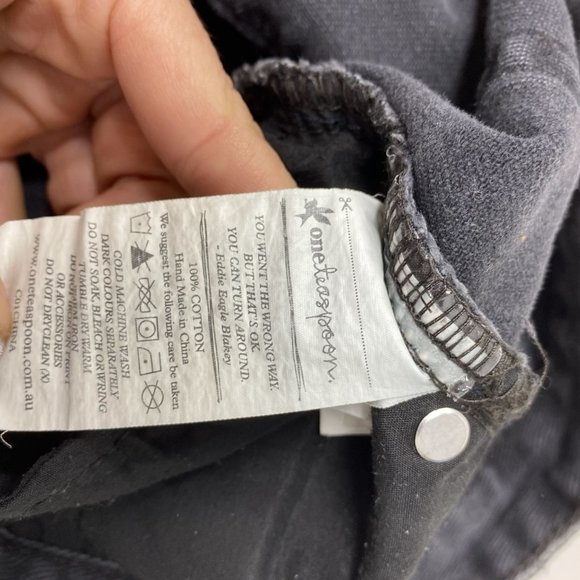 One Teaspoon Black Distressed Jeans - Picture 8 of 12